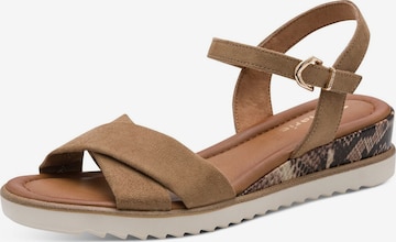 Tamaris Sandals in Beige: front