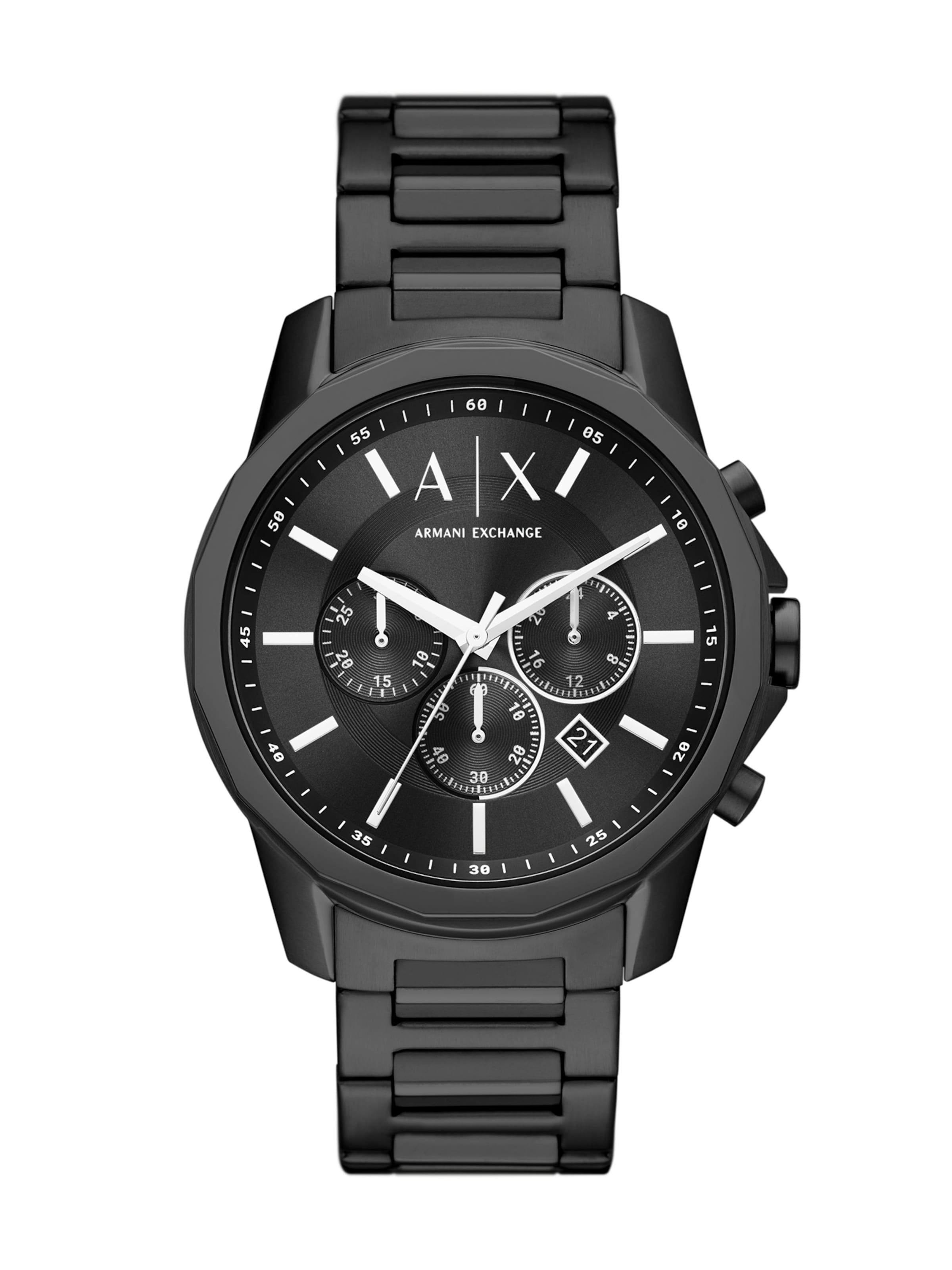 ARMANI EXCHANGE Analogt ur i sort