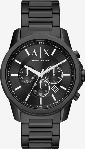 ARMANI EXCHANGE Analog klocka i svart