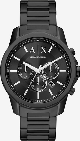 ARMANI EXCHANGE Аналогов часовник в черно