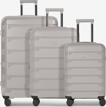 D&N Suitcase set 'South Dakota' in Grey: front
