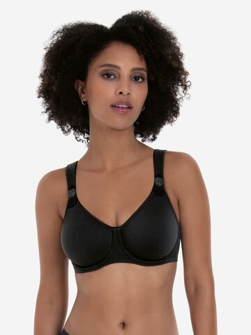 ANITA T-shirt Bra 'Leni' in Black: front