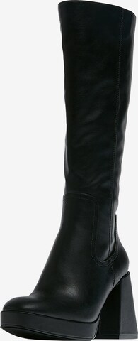 Bottes Pull&Bear en noir : devant