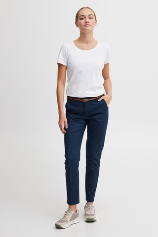 Oxmo Tapered Pleated Pants in Blue