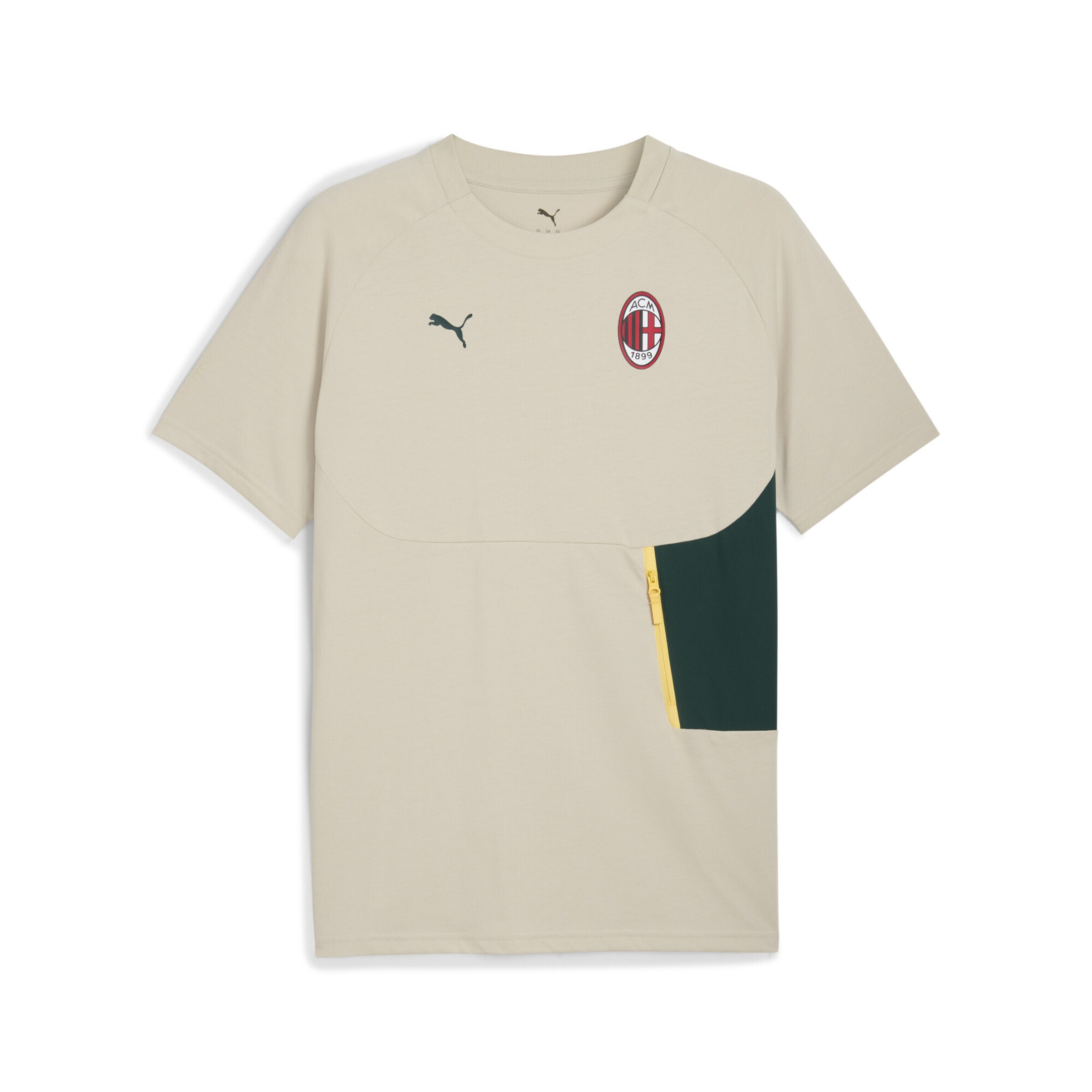 PUMA Funktionsshirt 'AC Milan Pumatech' in Beige: Vorderseite