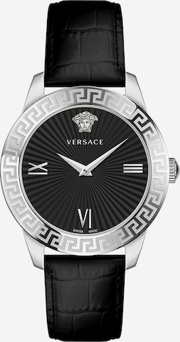 VERSACE Analoog horloge in Zwart: voorkant