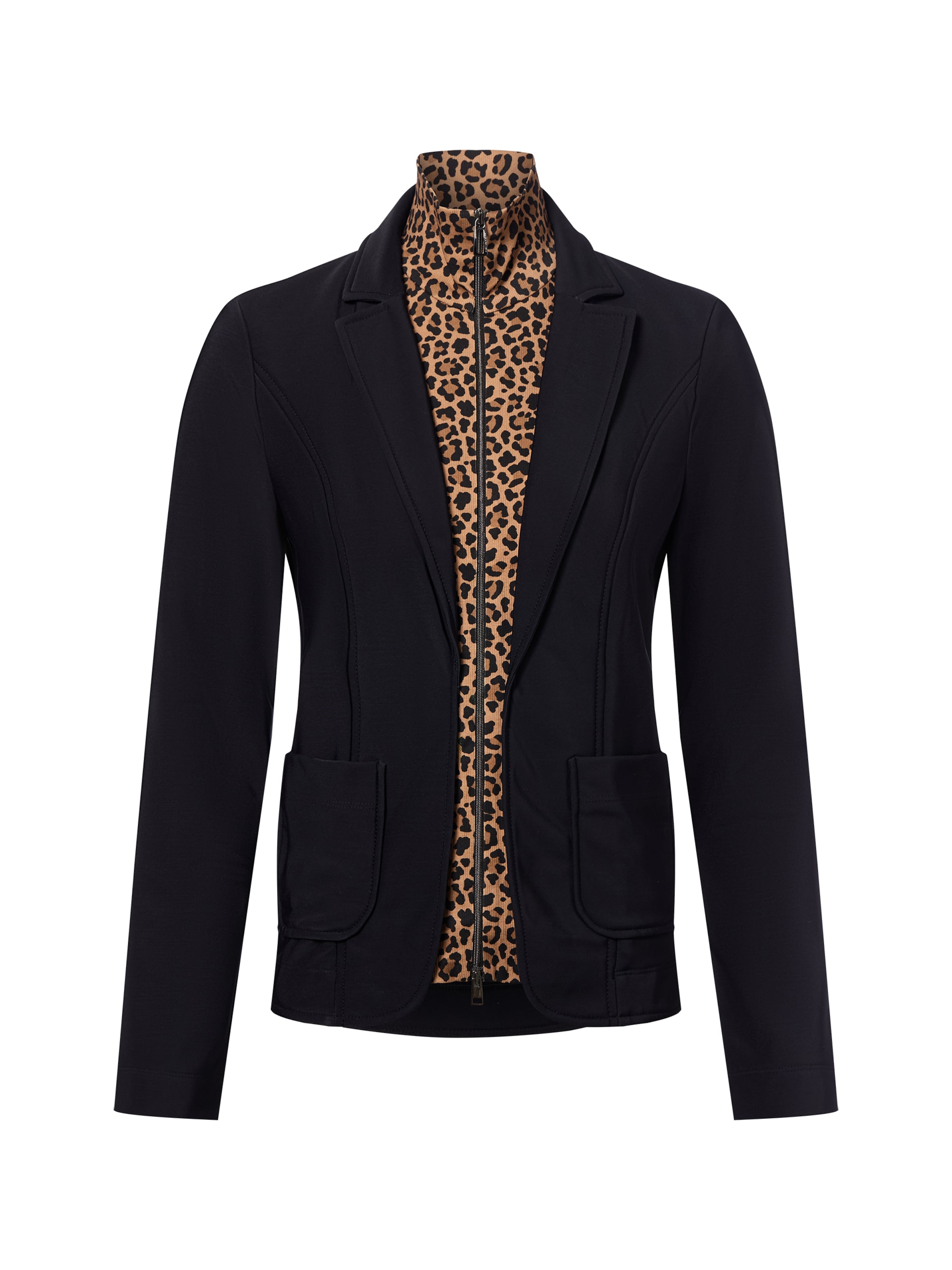 Marc Cain Blazer en camel / noir, Vue avec produit