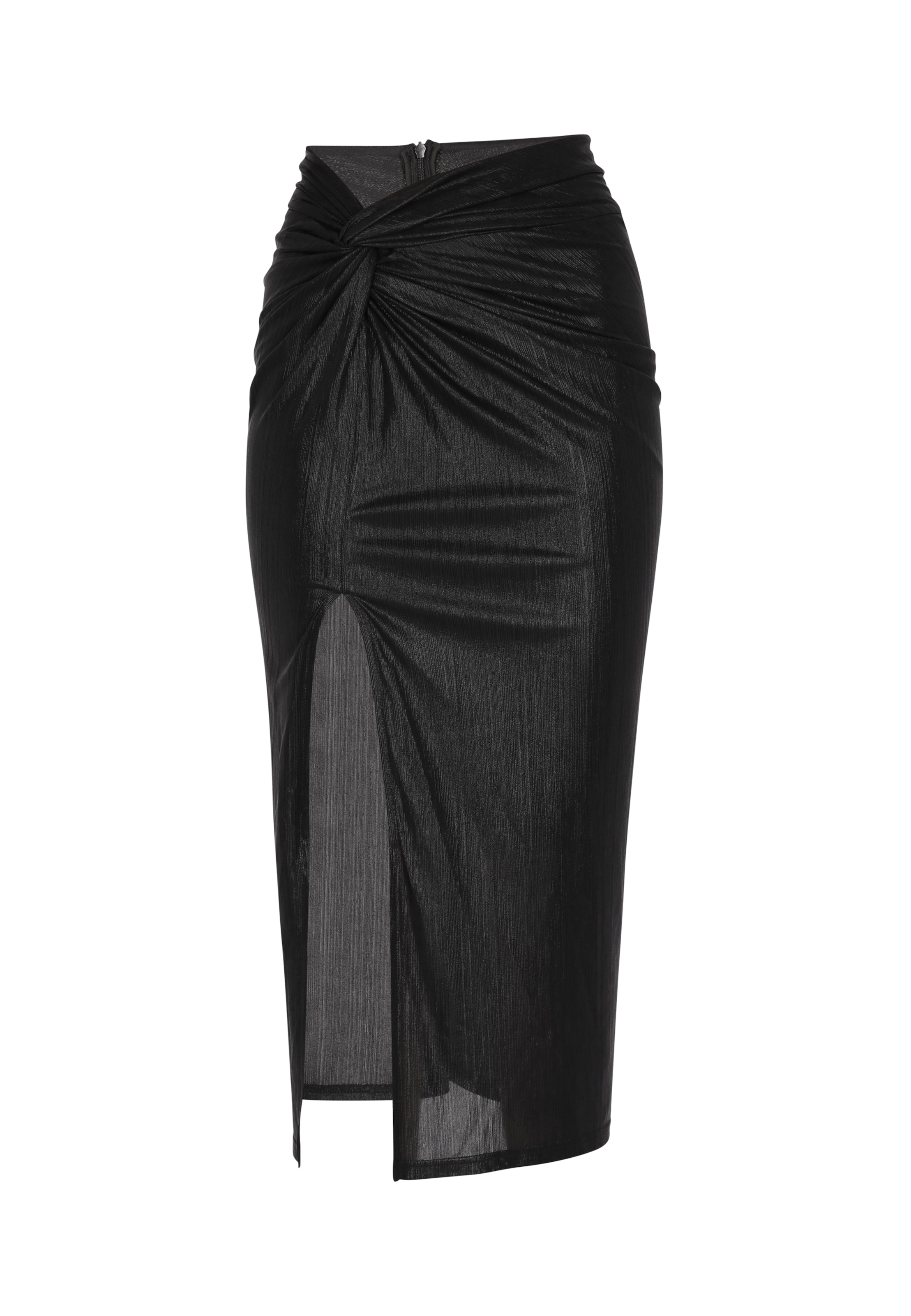 Fustă de la faina pe negru: față