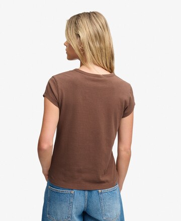 T-shirt 'Athletic Essentials' Superdry & Co en marron