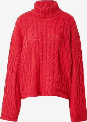 Pull-over TOPSHOP en rouge : devant