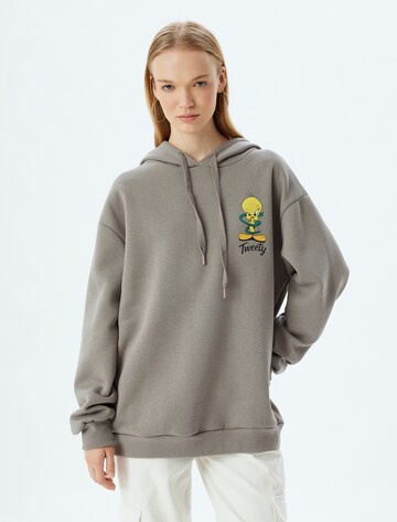 Koton Sweatshirt in Grijs: voorkant