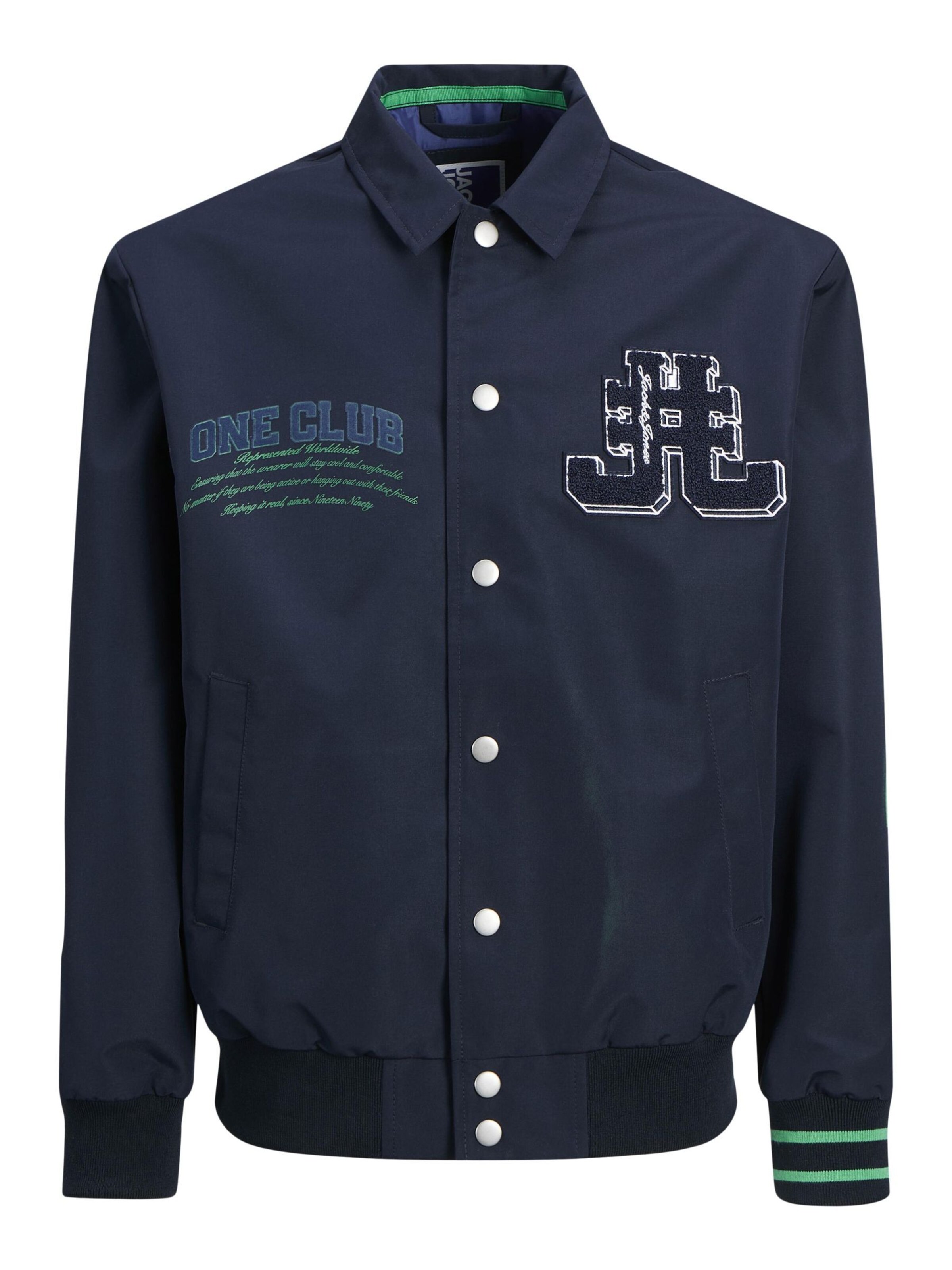 Jack & Jones Junior Tussenjas in Blauw: voorkant