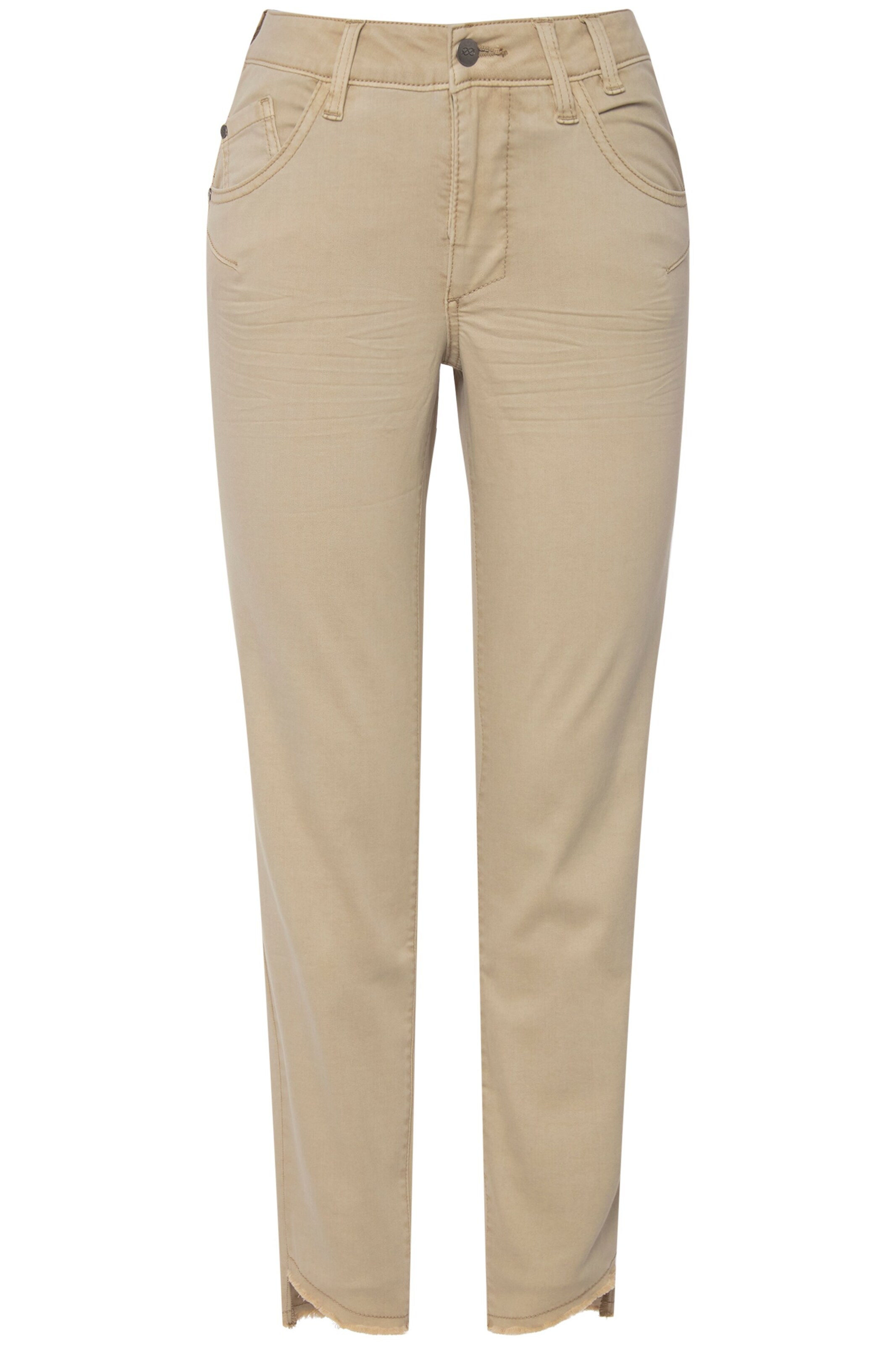 LAURASØN Regular Jeans 'Julia' in Beige: voorkant