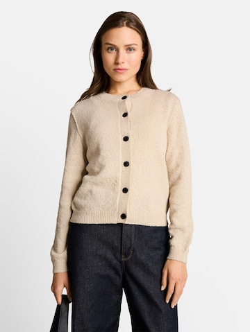 TOM TAILOR Gebreid vest in Beige: voorkant