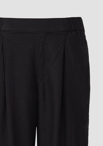 s.Oliver Wide Leg Hose in Schwarz