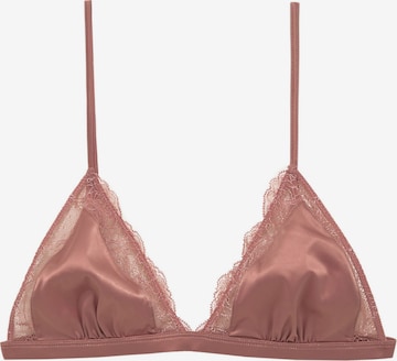 Pull&Bear Triangle Bra in Pink: front