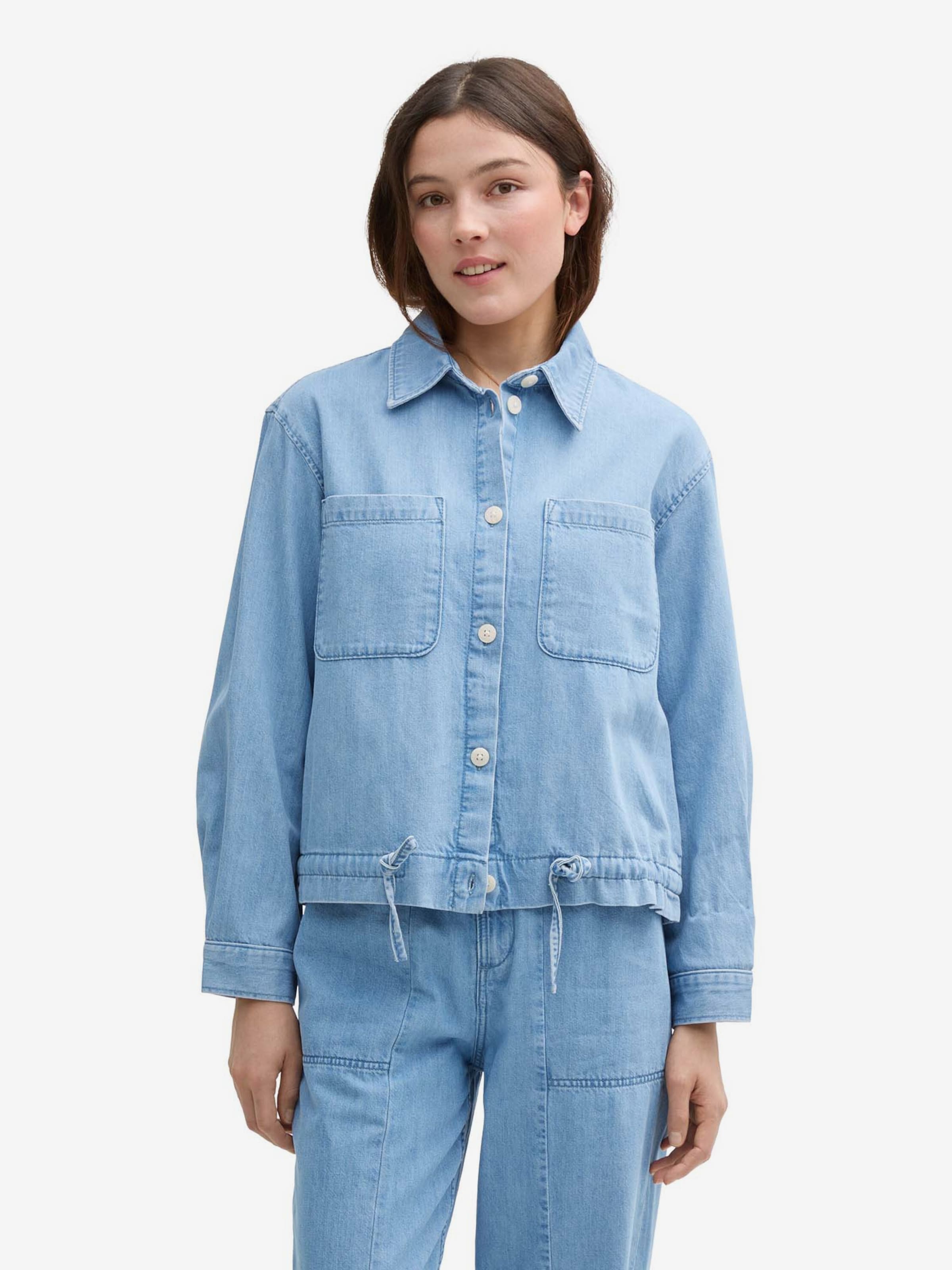 TOM TAILOR DENIM Between-Season Jacket in Blue Denim | ABOUT YOU