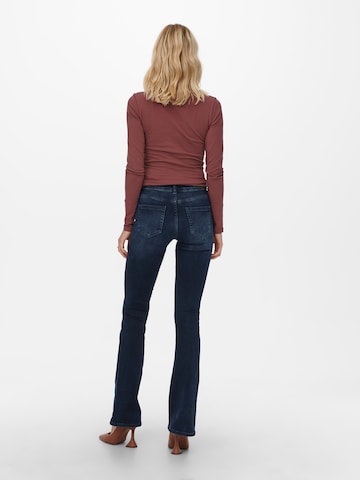 ONLY Flared Jeans 'Blush' in Blau