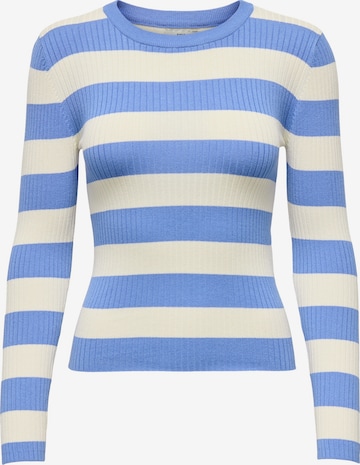 JDY Sweater 'JDYPLUM' in Blue: front
