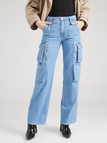 Loosefit Jeans cargo 'KORI' GUESS en bleu : devant