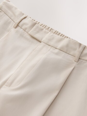 Next - Tapered Calças com pregas em bege