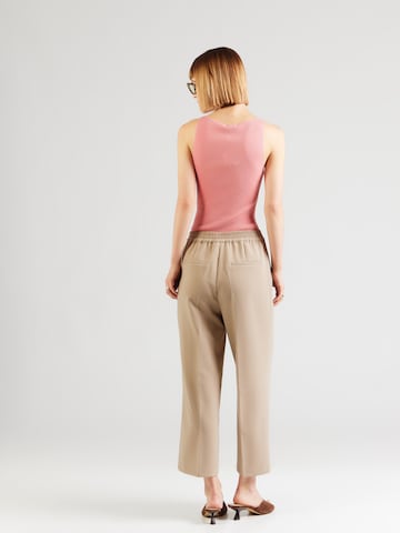 Largi Pantaloni cutați 'RONJA' de la NÜMPH pe bej