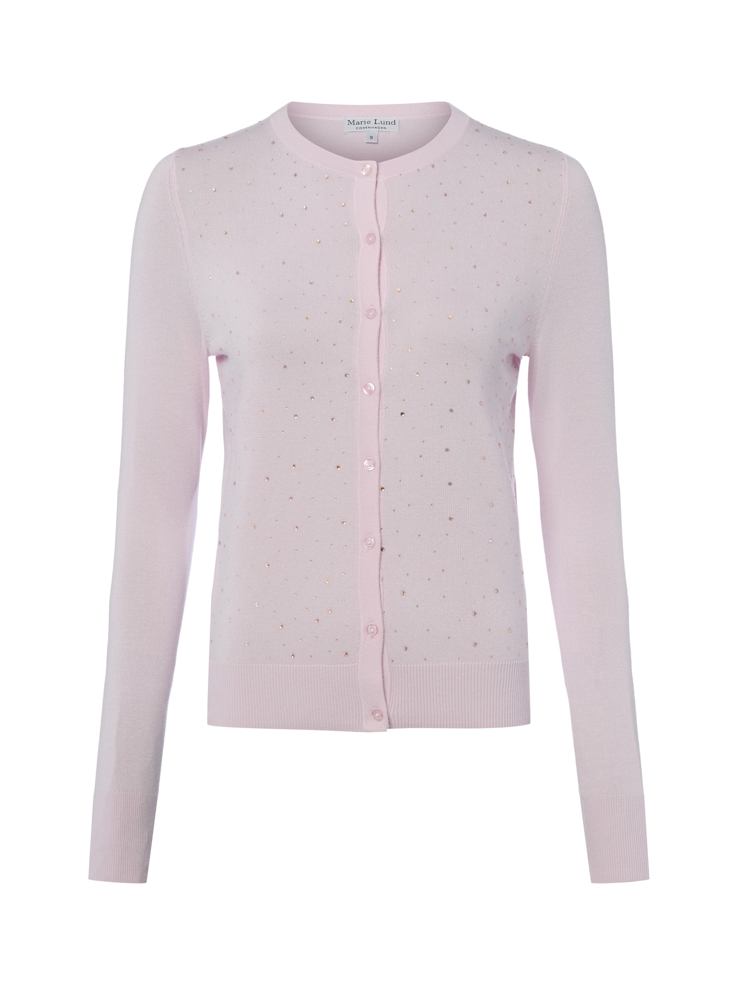 Marie Lund Strickjacke in Lila: Vorderseite