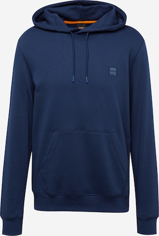 BOSS Sweatshirt 'Wetalk' in Blue: front