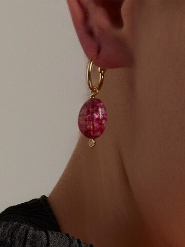 Luxenter Earrings 'Xiua' in Pink