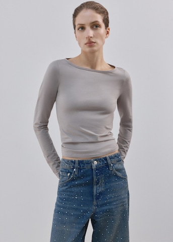 MANGO Wide Leg Jeans 'Caribe' in Blau