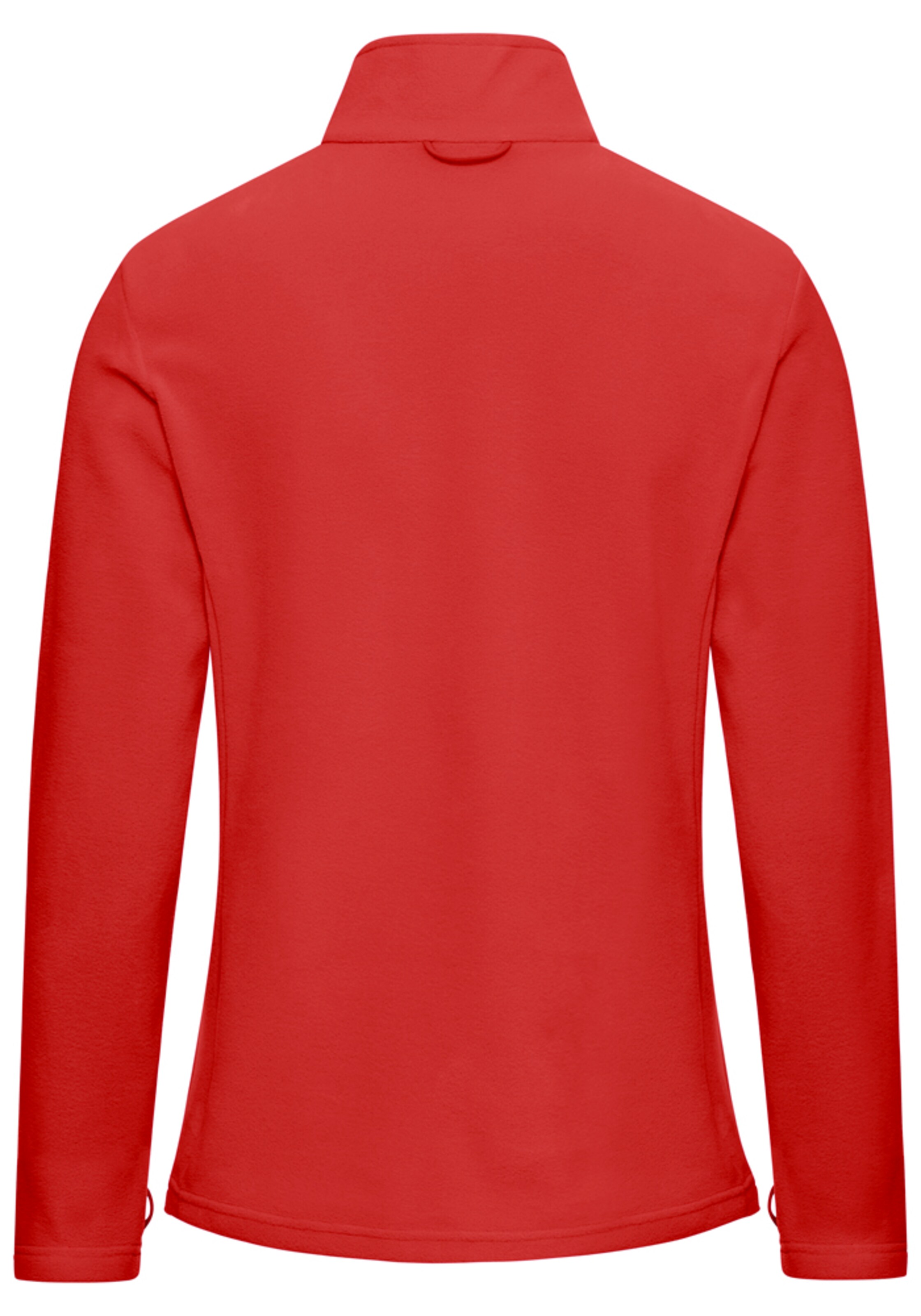 JACK WOLFSKIN Athletic Fleece Jacket in Red