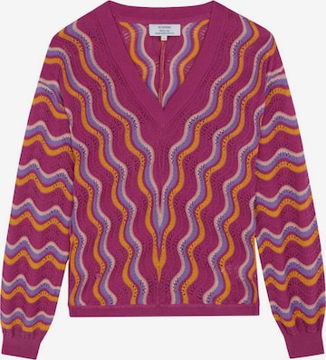 Scalpers Sweter w kolorze fioletowy: przód
