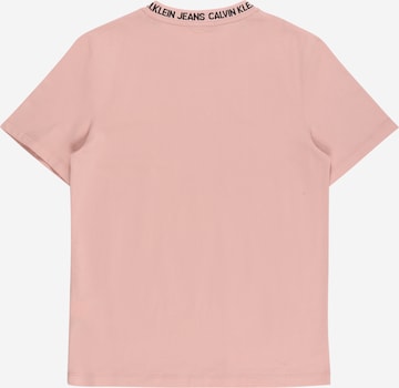 Calvin Klein Jeans T-Shirt 'Intarsia' in Pink