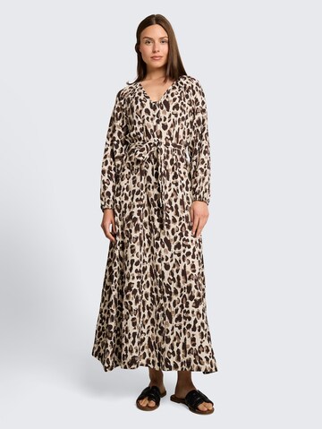 TOM TAILOR Kleid in Braun