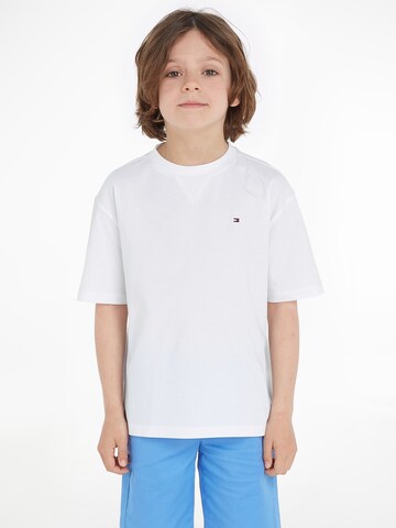 Tricou 'ESSENTIAL' de la TOMMY HILFIGER pe alb: față