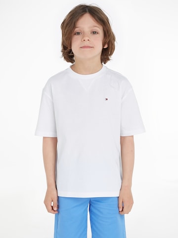 TOMMY HILFIGER Тениска 'ESSENTIAL' в бяло: отпред