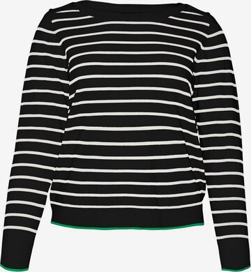 Vero Moda Curve Sweater in Black: front