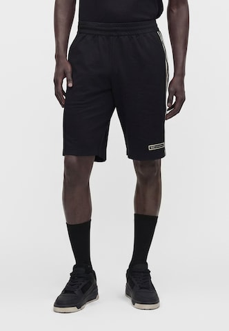 EA7 Emporio Armani - regular Pantalón en negro: frente