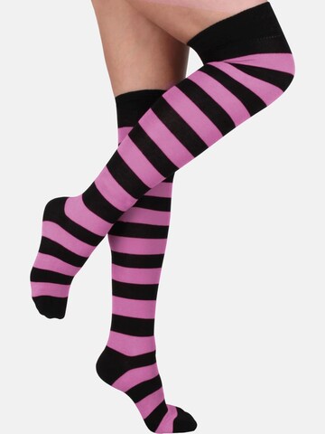 Chaussettes montantes normani en noir