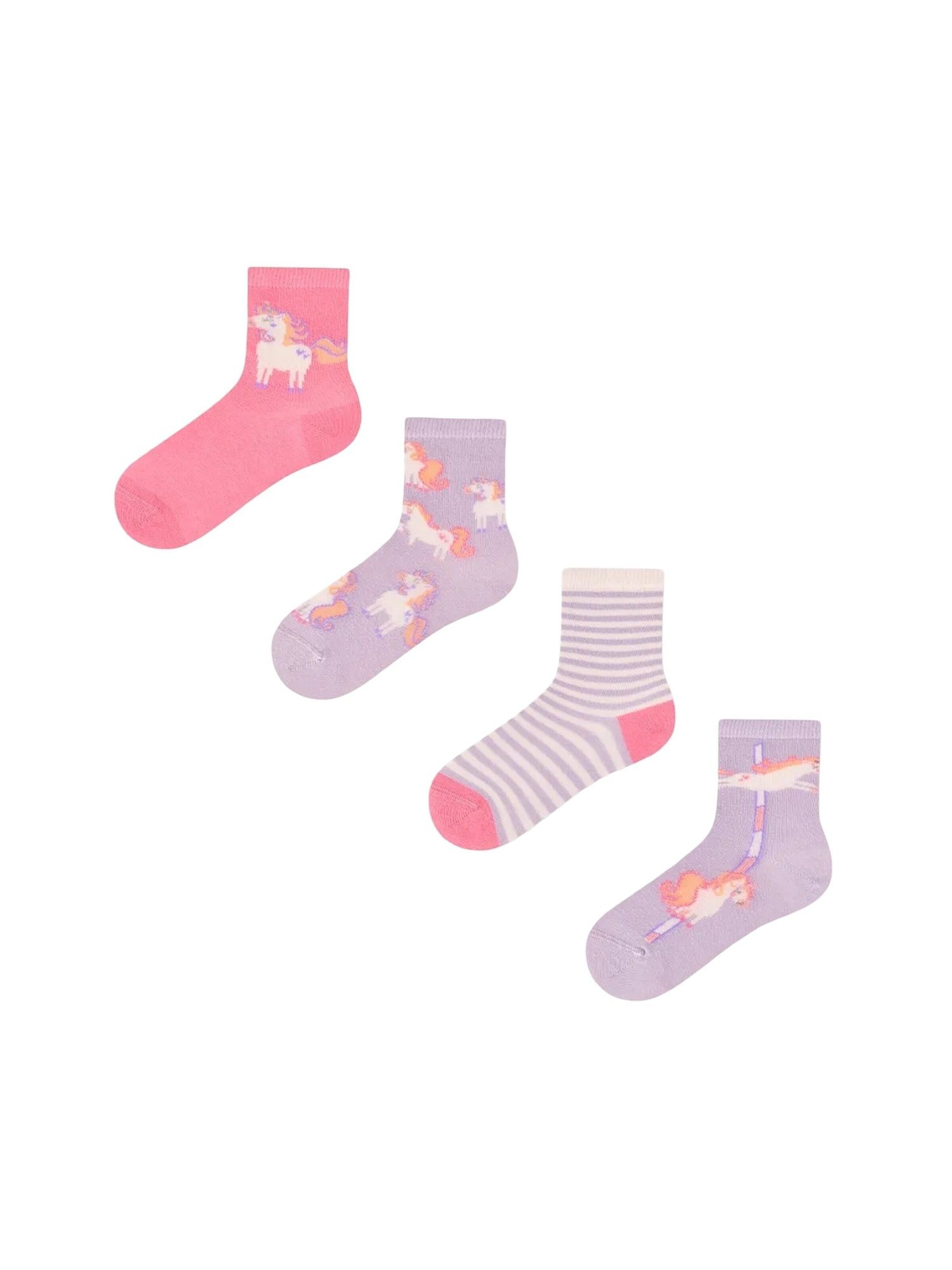 Penti Socken 'PENTI Mädchen Unicorn Carousel Baumwoll-Doppel-Sneakersocken'‌‌ in Mischfarben: Vorderseite
