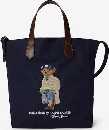 mėlyna Polo Ralph Lauren Pirkinių krepšys 'BEAR': priekis