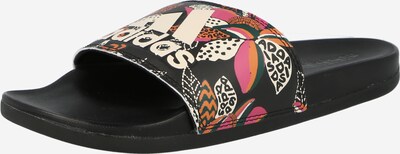 ADIDAS PERFORMANCE Badeschuh 'Adilette' in dunkelgrün / pitaya / puder / schwarz, Produktansicht
