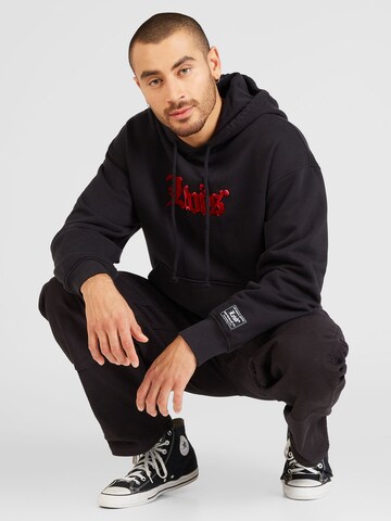 LEVI'S ® Средняя посадка Свитшот 'Relaxed Graphic Hoodie' в Черный