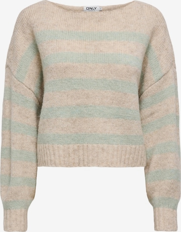 ONLY Pullover 'ONLAya' in Beige: Vorderseite