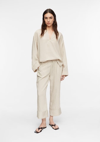 COMMA Wide Leg Hose in Beige: Vorderseite