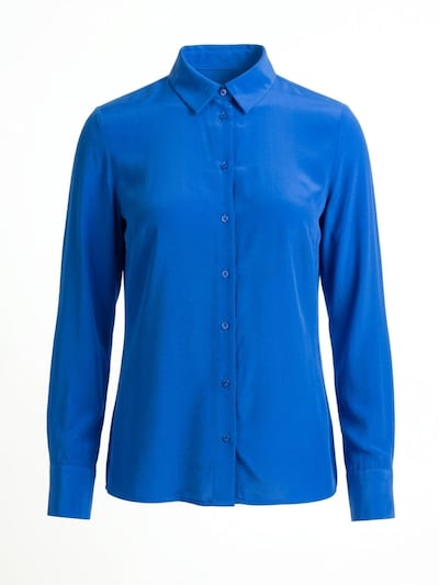 Posh Gear Blusa 'Seidenbluse Collettoseta' en XS en azul, Vista del producto