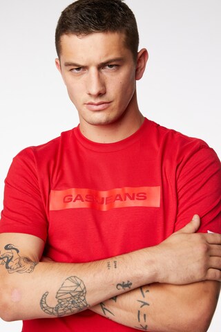 GAS Jeans T-Shirt 'Dharis' in Rot