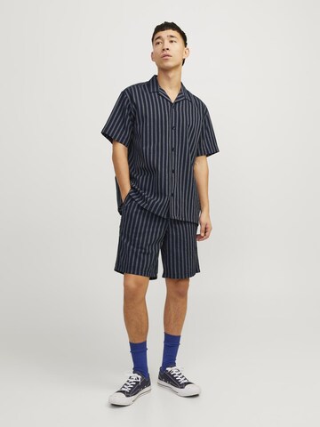 JACK & JONES Comfort Fit Риза 'Easter Palma' в синьо