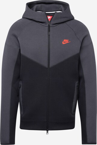 Nike Sportswear Суичъри с качулка 'TCH FLC' в черно: отпред