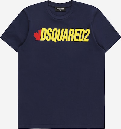 DSQUARED2 T-shirt i marinblå / gul / röd, Produktvy